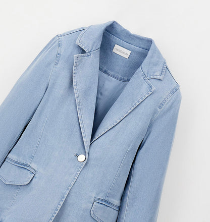 Giacca effetto denim