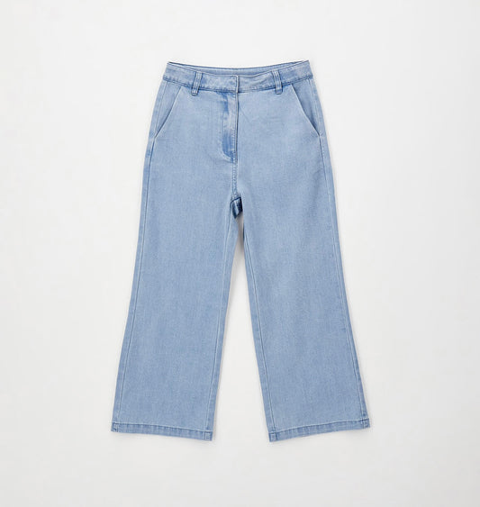 Pantalone lungo effetto denim