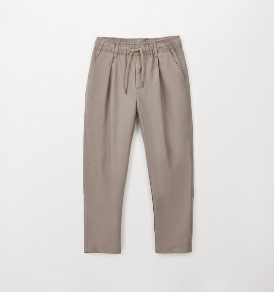 Pantaloni eleganti realizzato in lino e cotone