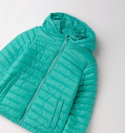Piumino primaverile bambina nel colore verde