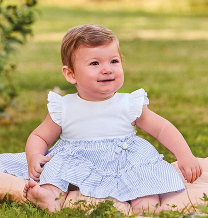 Abito da neonata in cotone