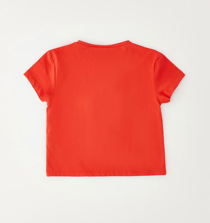 T-shirt bambina rossa In cotone