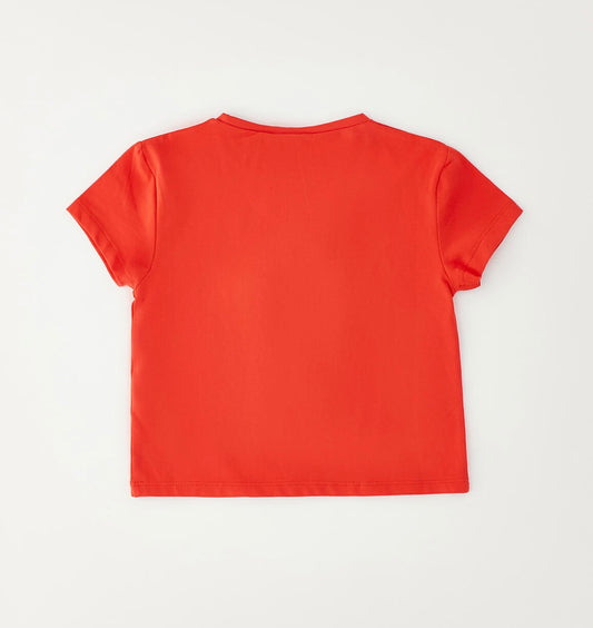 T-shirt bambina rossa In cotone
