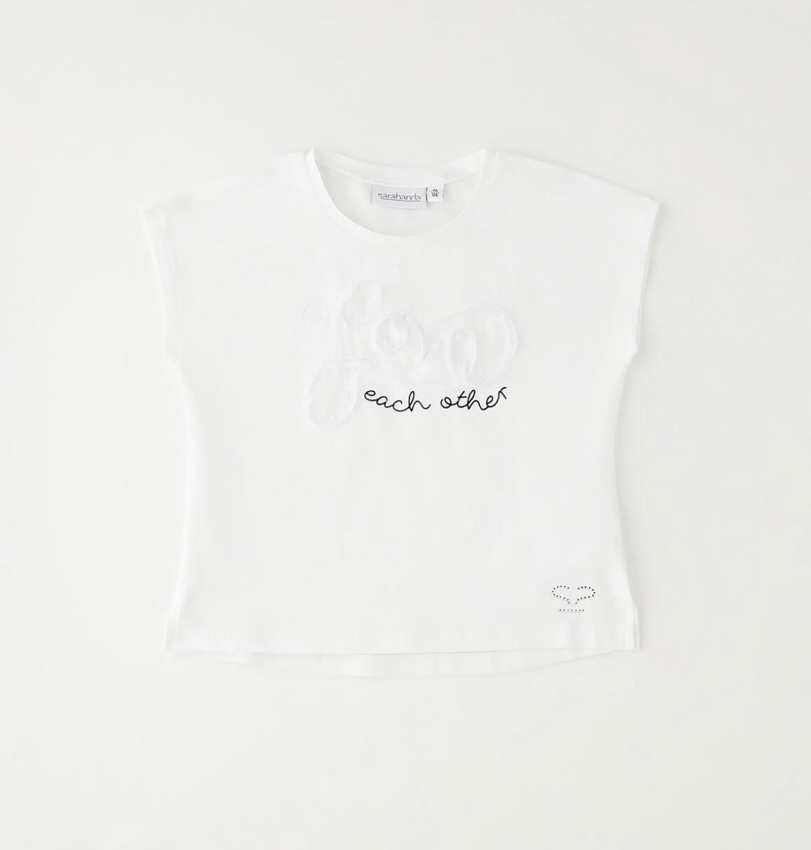T-shirt in cotone modello svasato
