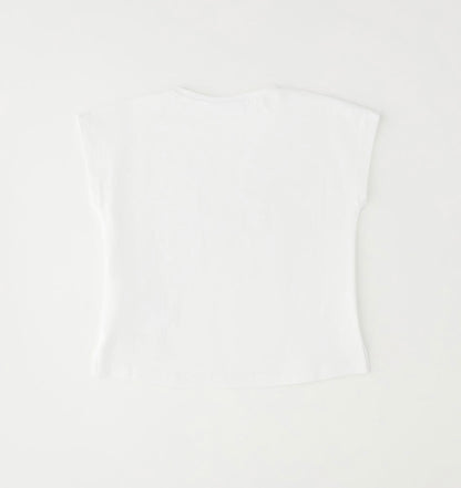 T-shirt in cotone modello svasato