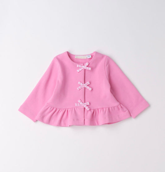 Cardigan per neonata rosa