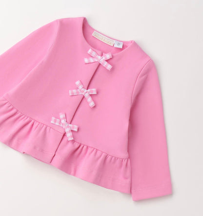 Cardigan per neonata rosa