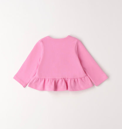 Cardigan per neonata rosa