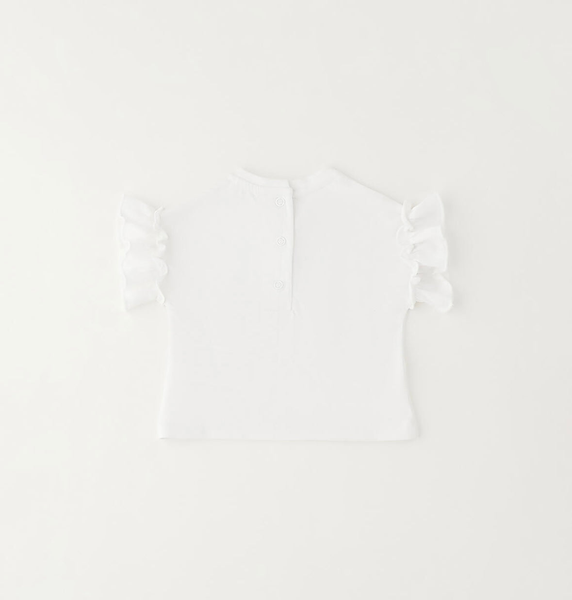 T-shirt neonata in cotone con stampa
