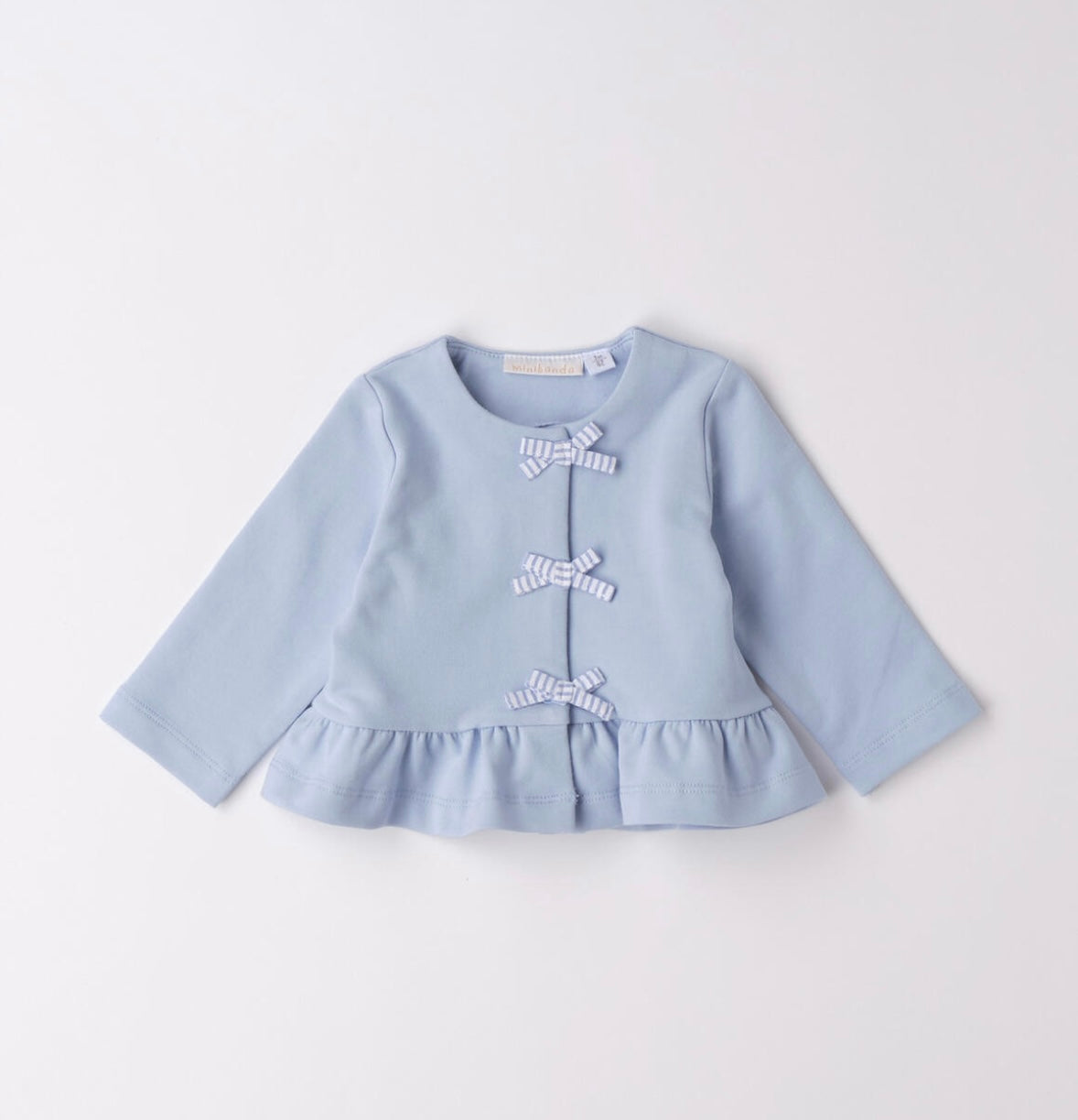 Cardigan per neonata azzurro