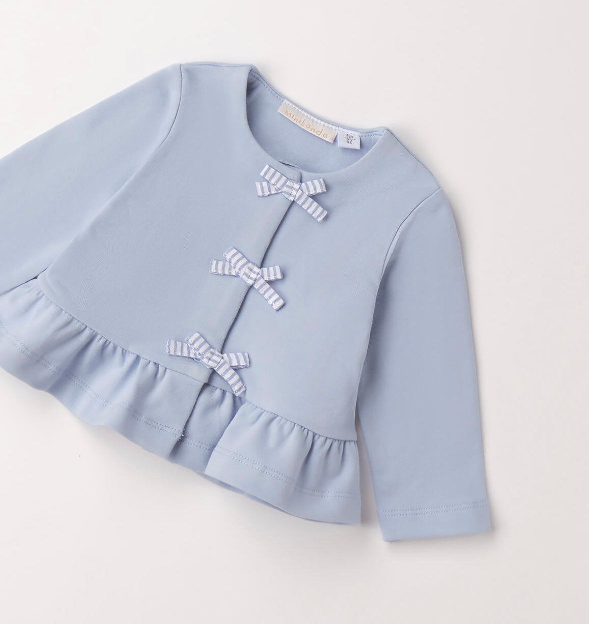 Cardigan per neonata azzurro