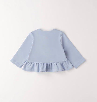 Cardigan per neonata azzurro