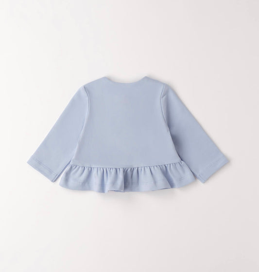 Cardigan per neonata azzurro