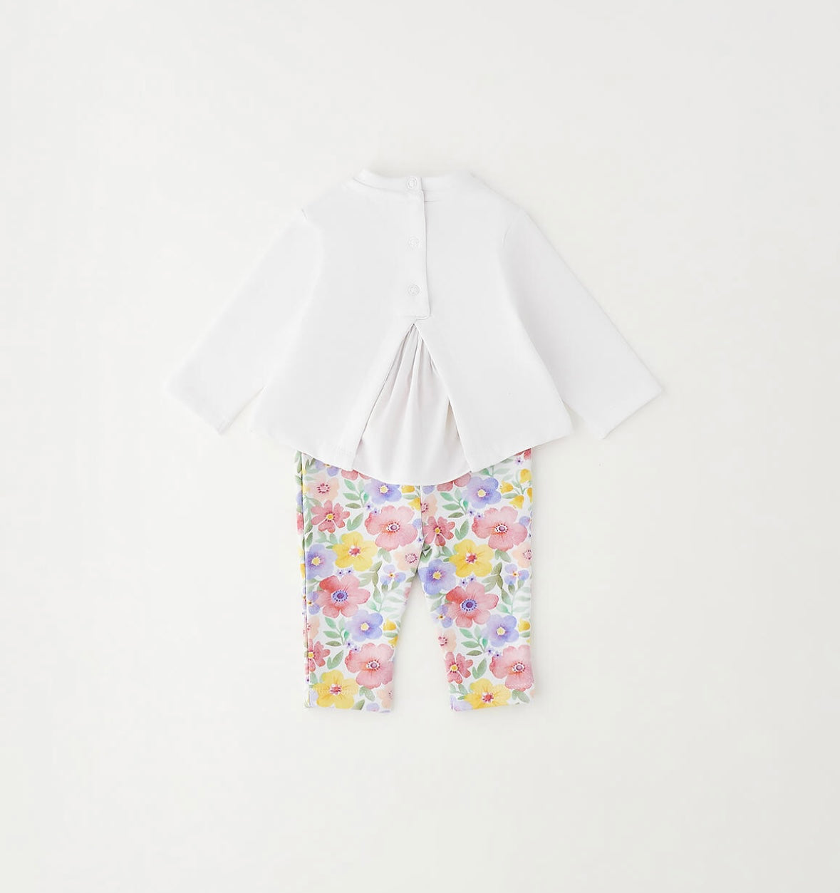 Completo manica lunga neonata composto da felpa e leggings