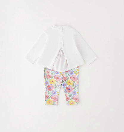Completo manica lunga neonata composto da felpa e leggings