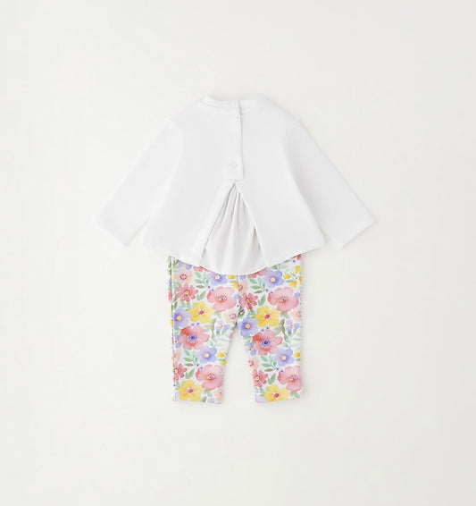 Completo manica lunga neonata composto da felpa e leggings