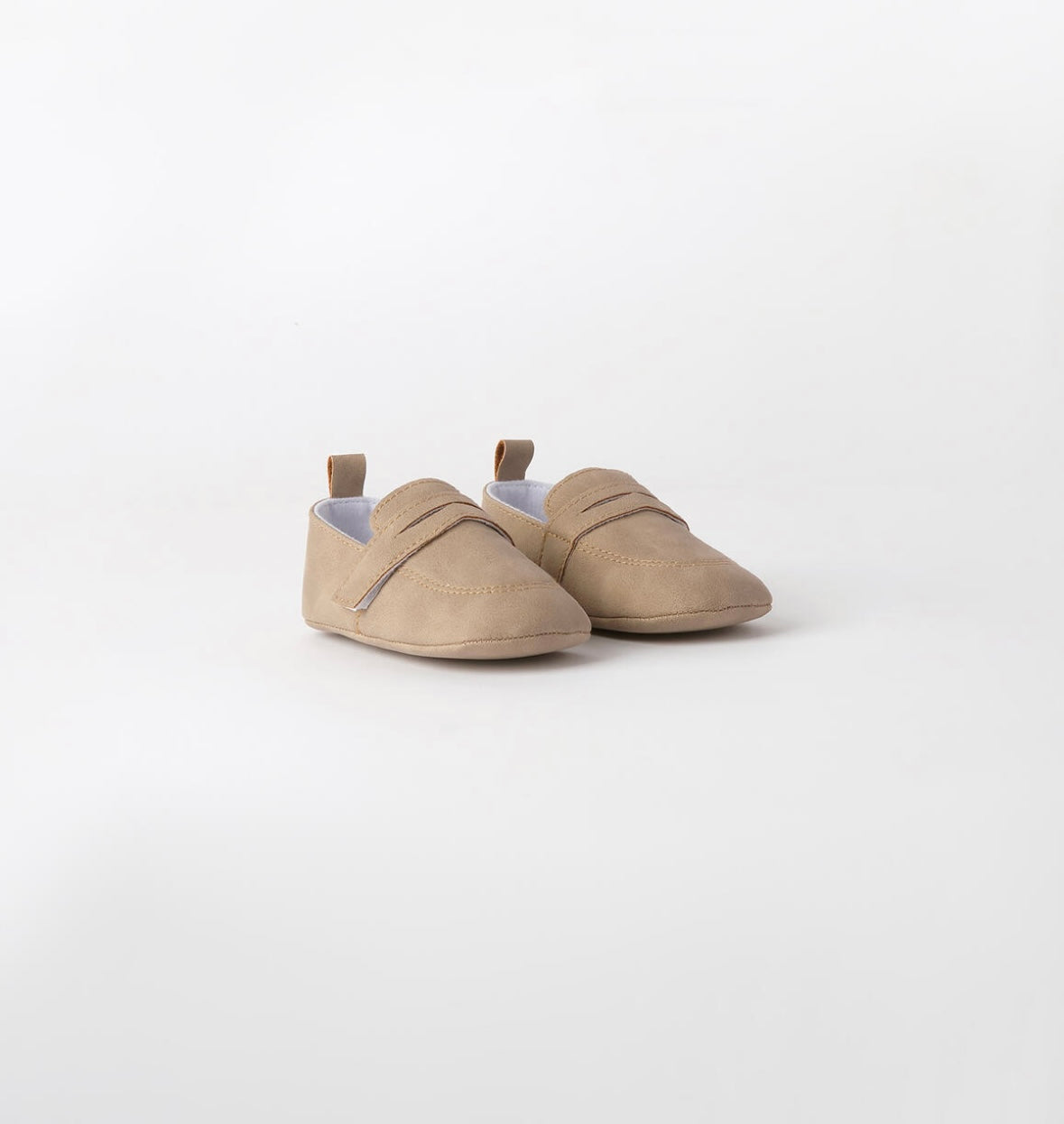 Scarpe eleganti neonato beige