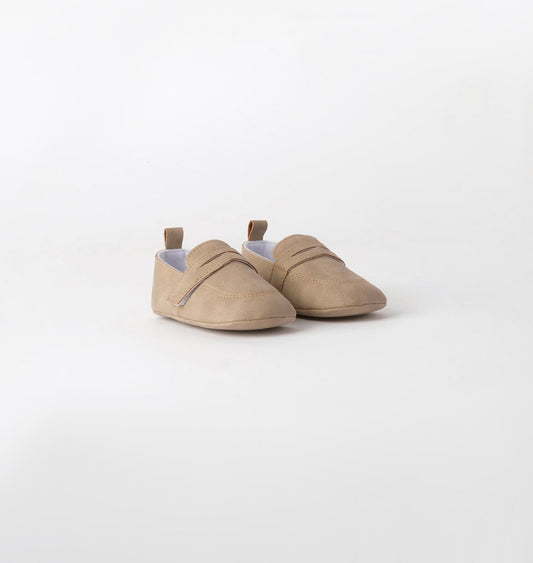 Scarpe eleganti neonato beige