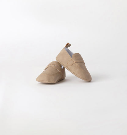 Scarpe eleganti neonato beige