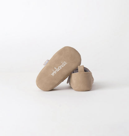 Scarpe eleganti neonato beige