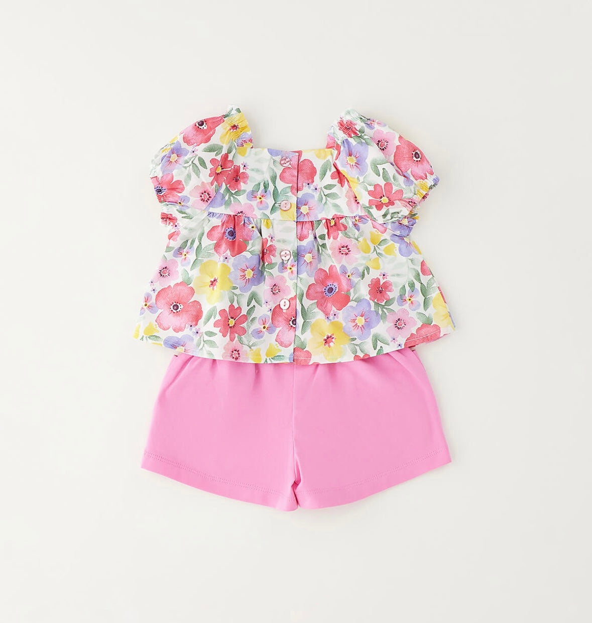 Completo estivo neonata composto da camicia e short