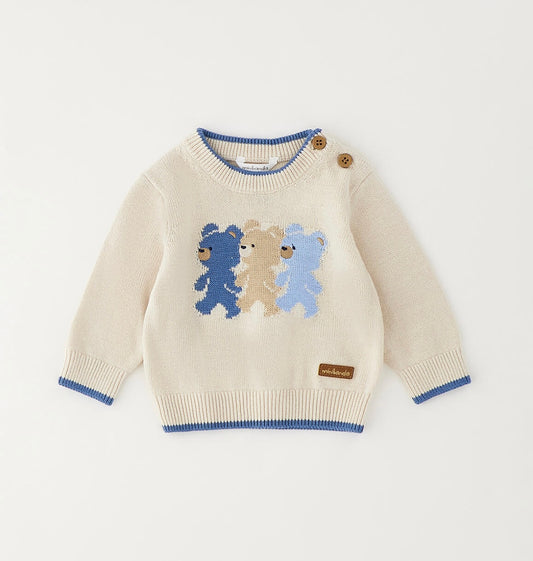 Maglioncino neonato con orsetti