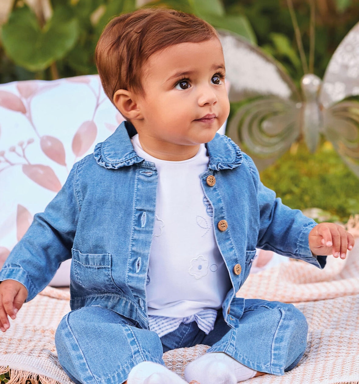 Camicia jeans neonata