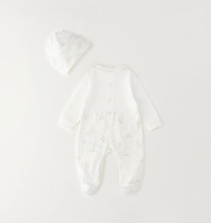Tutina intera con piedi unisex e cappellino