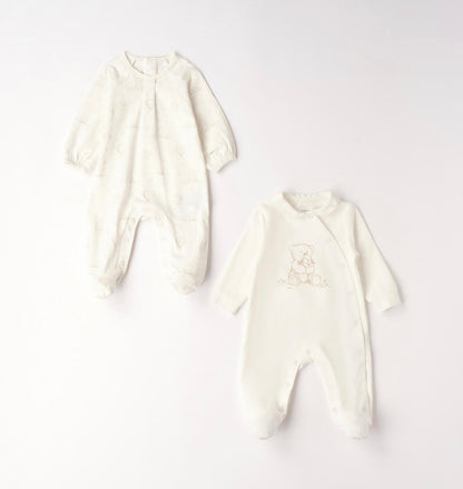 Set Tutine neonato in panna-ecrù