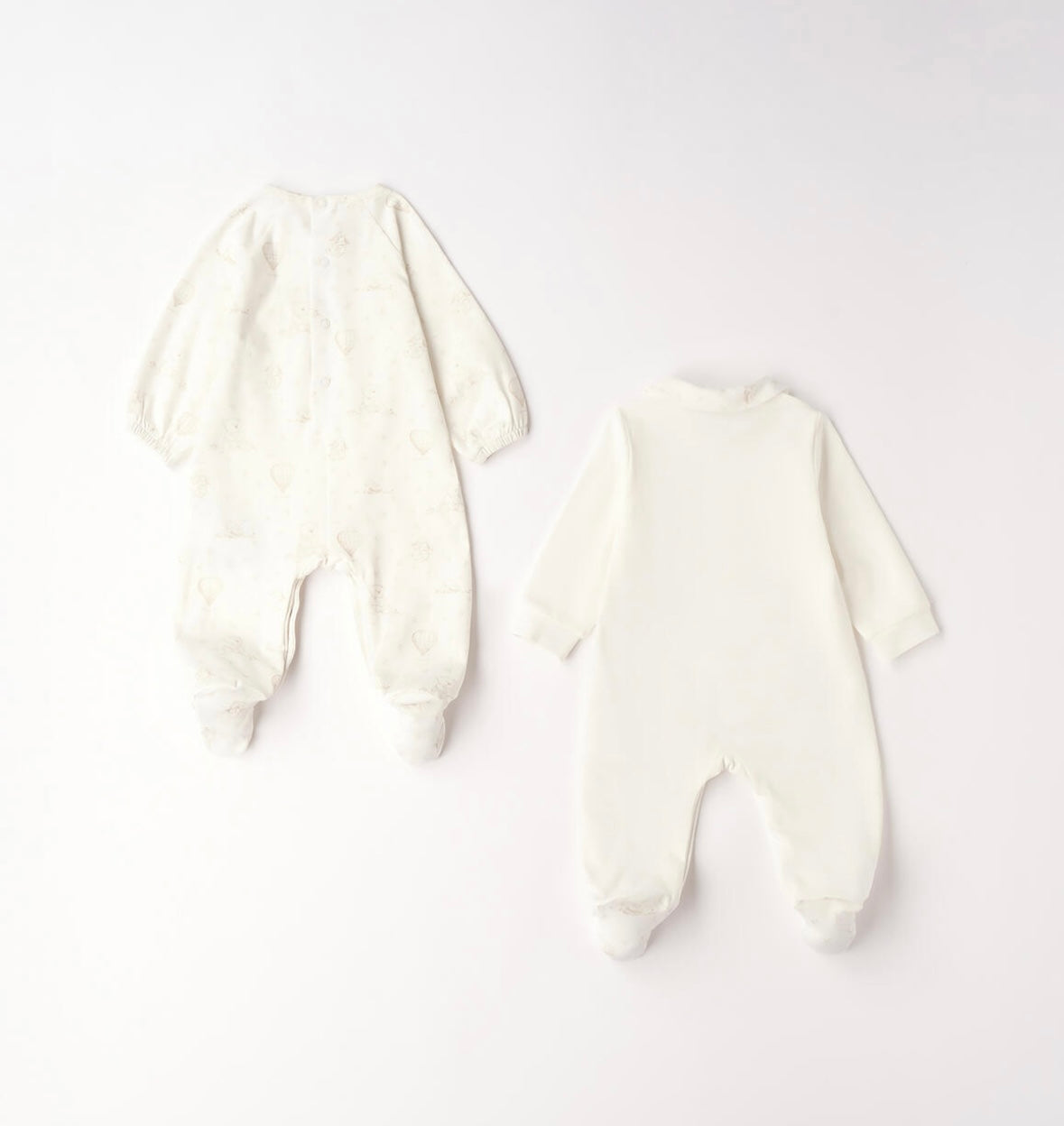 Set Tutine neonato in panna-ecrù