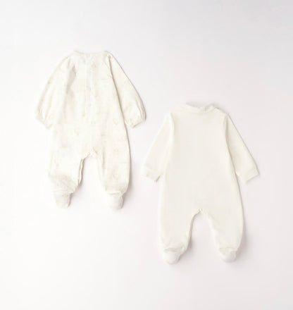 Set Tutine neonato in panna-ecrù