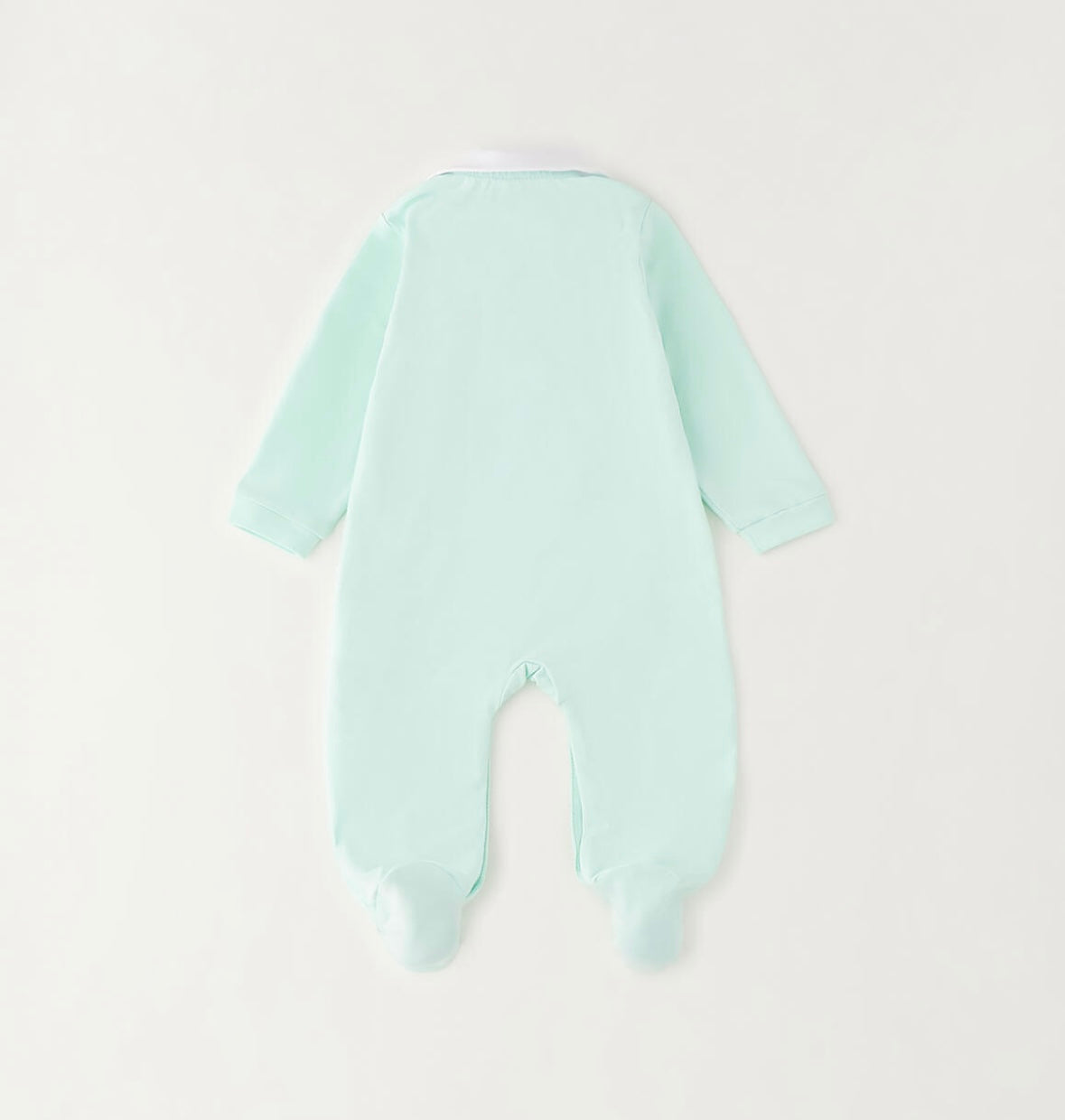Tutina intera con piedini da neonata con fiori