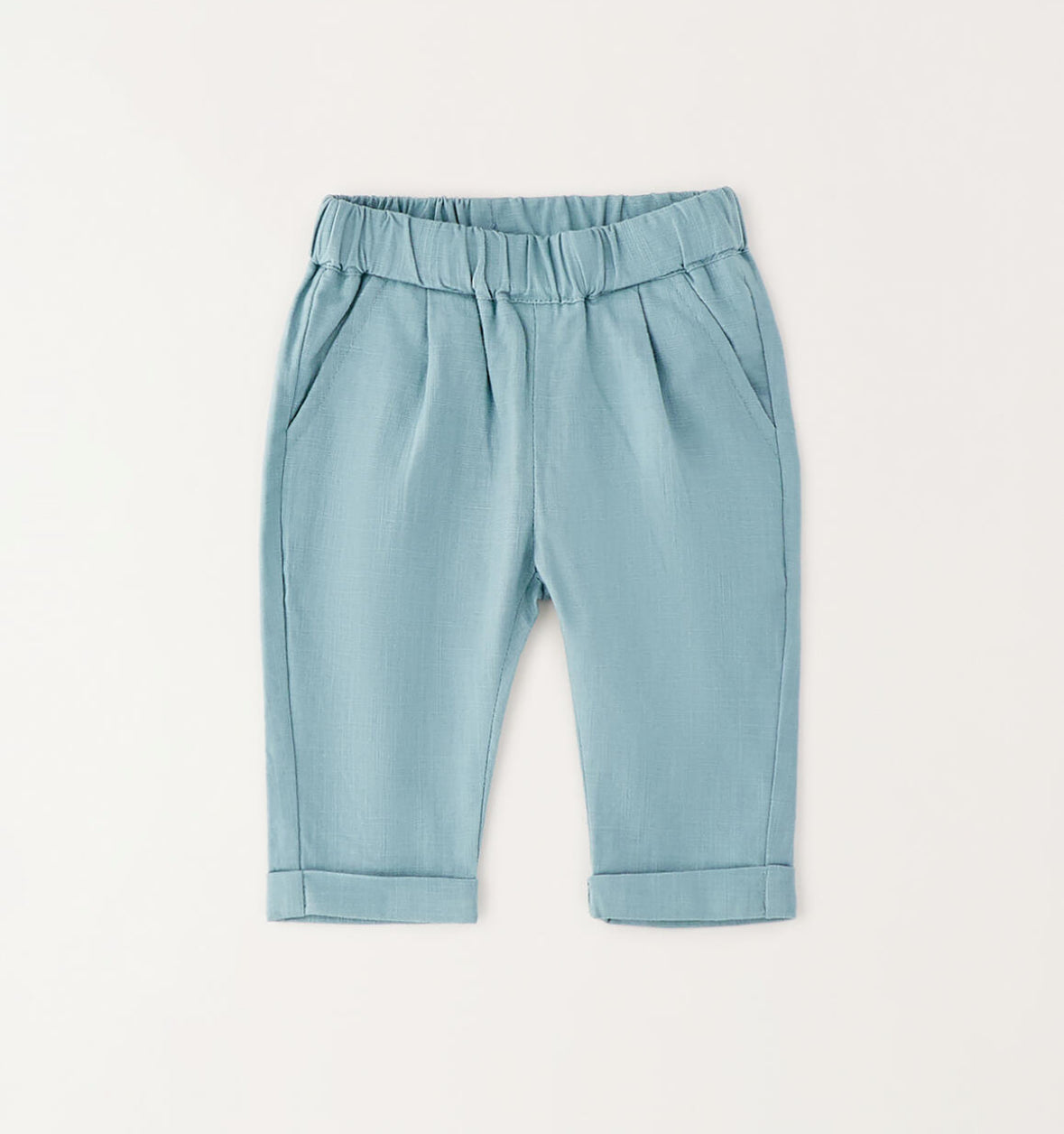 Pantaloni eleganti neonato in lino e cotone