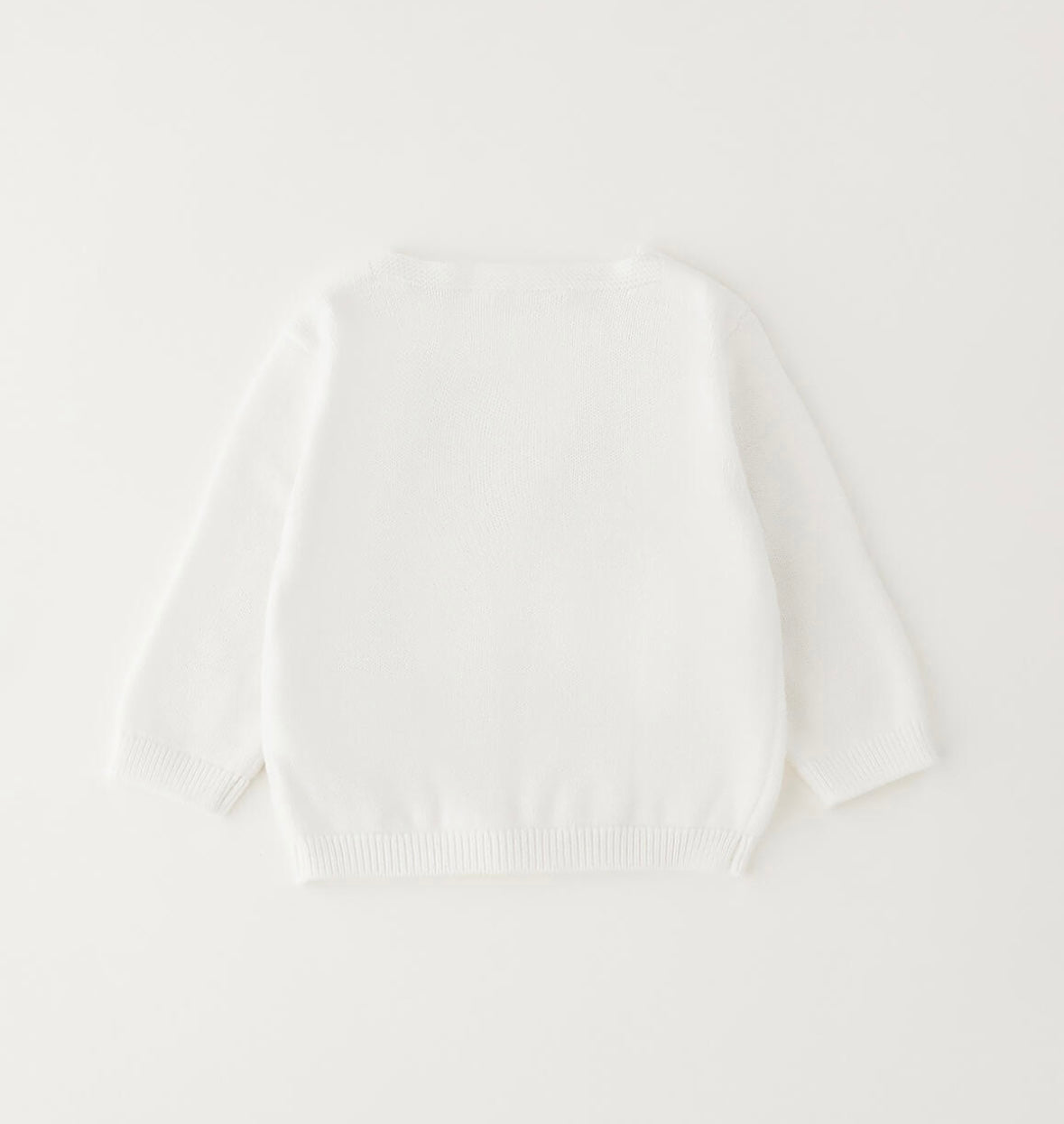 Cardigan per neonato in cotone con finte tasche