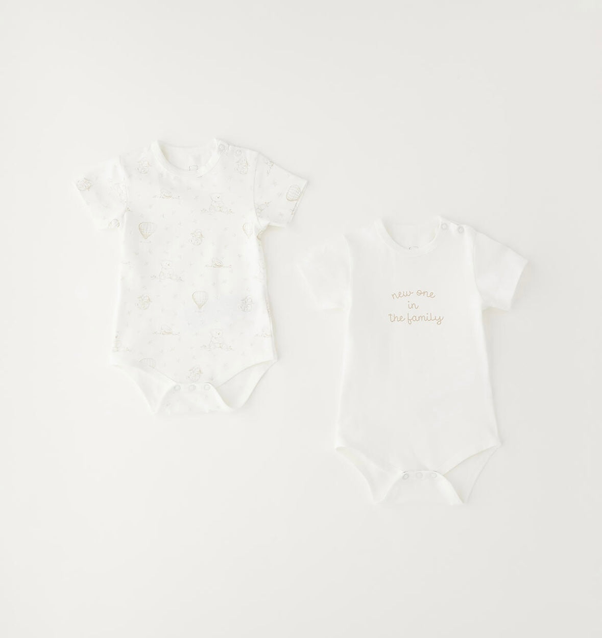 Set due body  neonato unisex in cotone