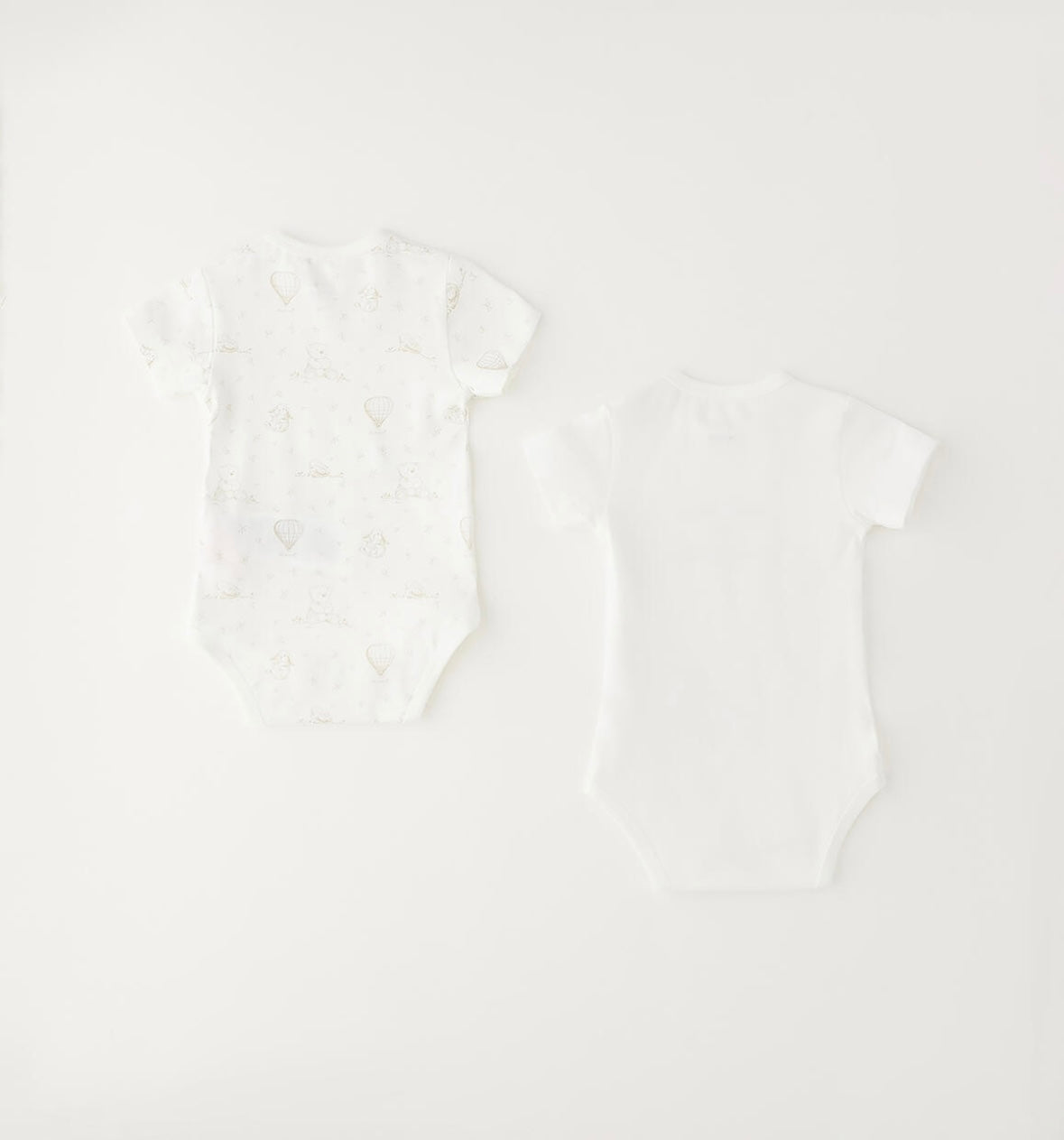 Set due body  neonato unisex in cotone