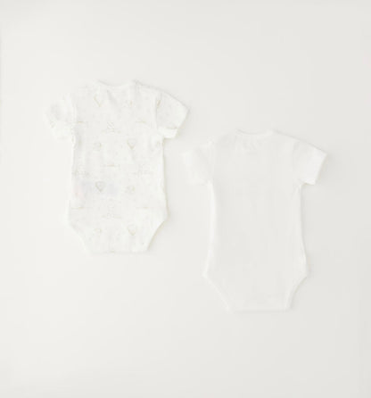 Set due body  neonato unisex in cotone