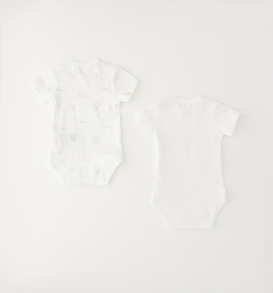 Set due body  neonato unisex in cotone