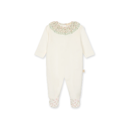Tutina prairie neonata con colletto a fantasia