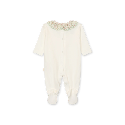 Tutina prairie neonata con colletto a fantasia