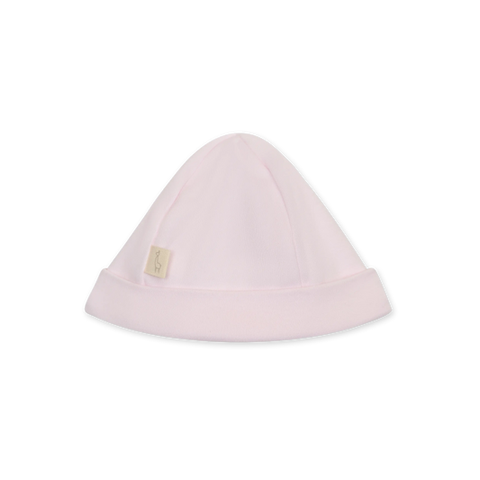 Cappellino in cotone rosa ricamo cavallo a dondolo