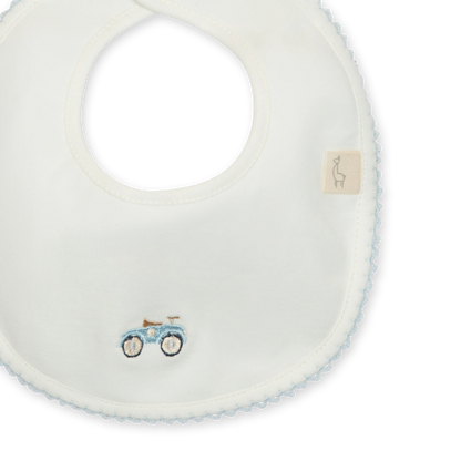 Bavetta in cotone con ricamo