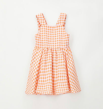 Abito bambina fantasia check