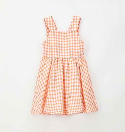 Abito bambina fantasia check