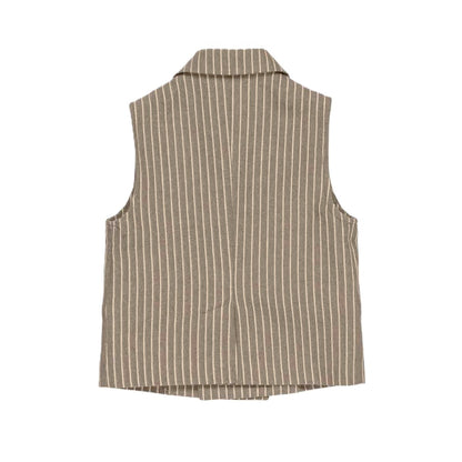 Gilet doppio petto bambino  a righe