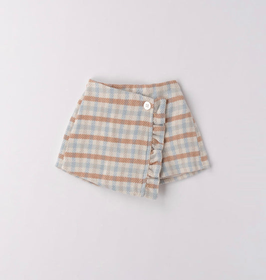 Pantaloncino a quadri per bimba