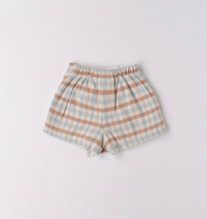 Pantaloncino a quadri per bimba