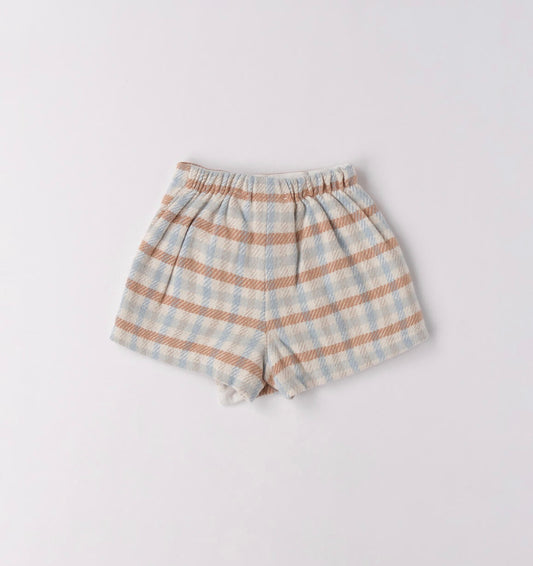 Pantaloncino a quadri per bimba
