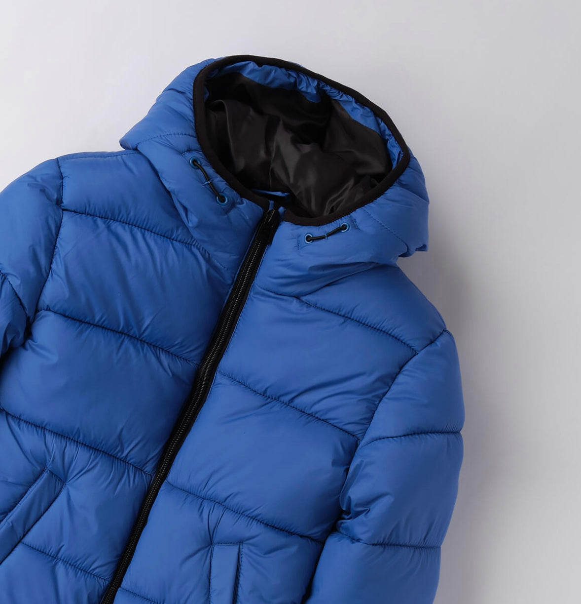 Giubbotto bambino turchese da bambino con zip