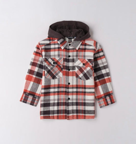Camicia bambino in twill di cotone